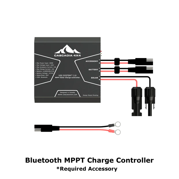CASCADIA 4X4 TOYOTA TACOMA 3RD GEN (2016-PRESENT) VSS SYSTEM™ - 85 WATT HOOD SOLAR PANEL
