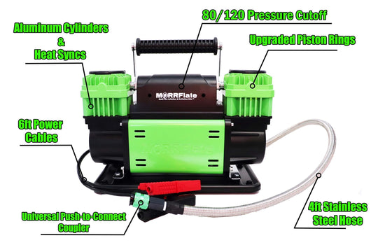 MORRFlate TenSix Portable 12v Off Road Air Compressor - Gen 2