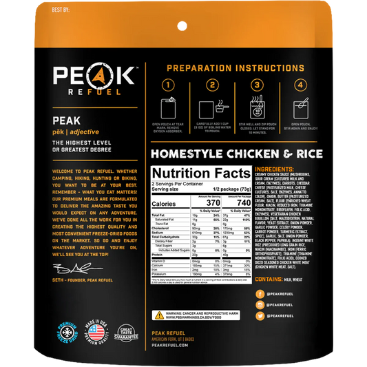 PEAK REFUEL Homestyle Chicken & Rice