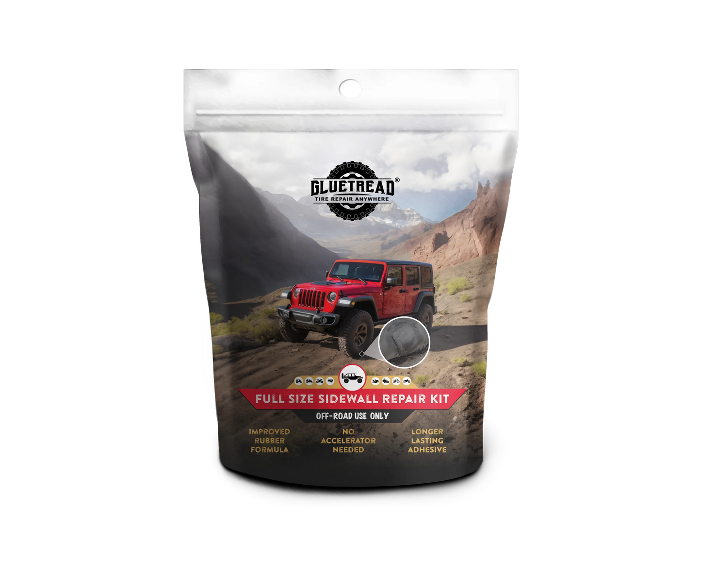 Glue Tread Full-Size Sidewall Kit