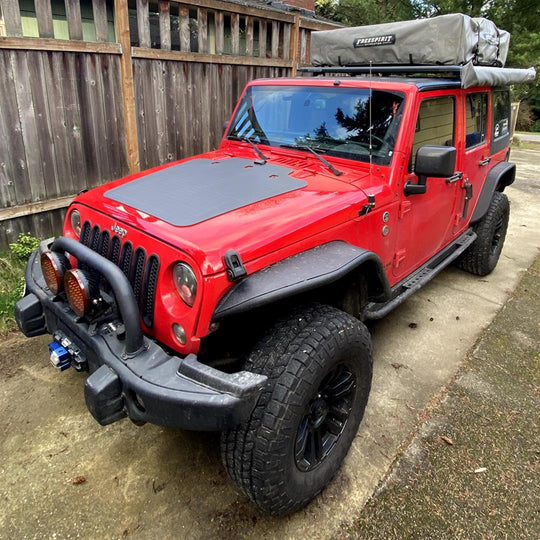 CASCADIA 4X4 JEEP WRANGLER JK VSS SYSTEM™ - 100 WATT HOOD SOLAR PANEL