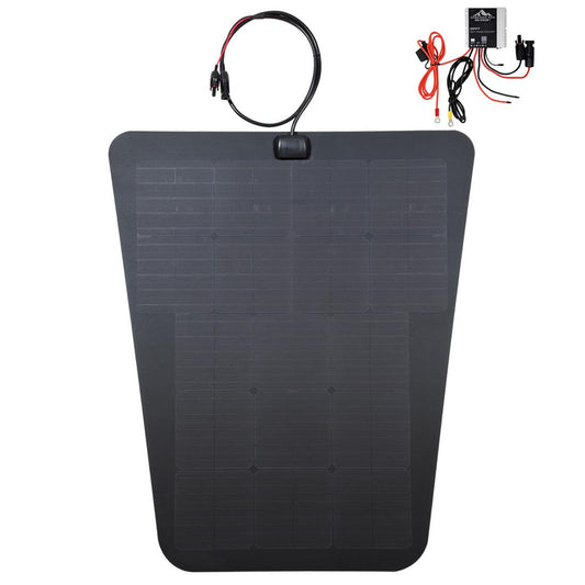 Cascadia 4x4 VSS Complete Hood Mounted Solar System; 85 Watt (16-23 Tacoma w/o Hood Scoop and F150)