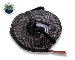 OVS Tow Strap 40,000 lb. 4" x 8' Gray With Black Ends & Storage Bag Universal