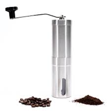 DEFIANCE TOOLS MANUAL CERAMIC BURR COFFEE GRINDER, STAINLESS STEEL