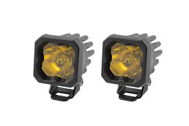 DIODE DYNAMICS SSC1 Yellow Sport Standard LED Pod (Pair) Flood