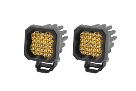 DIODE DYNAMICS SSC1 Yellow Sport Standard LED Pod (Pair) Flood