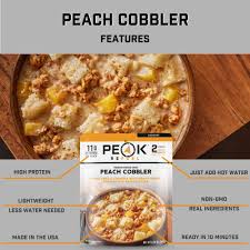 PEAK REFUEL Peach Cobbler