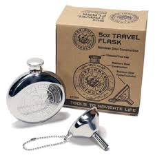 DEFIANCE TOOLS 5 OZ STAINLESS STEEL TRAVEL HIP FLASK