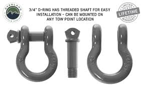 OVS Recovery Shackle 3/4" 4.75 Ton - Gray