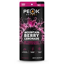 PEAK REFUEL Mountain Berry Lemonade Re-Energizing Drink Sticks