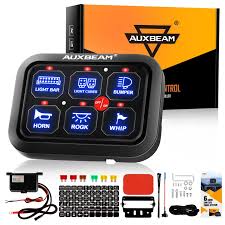 AUXBEAM 6 GANG LED SWITCH PANEL, OFF ROAD LIGHT CONTROLLE