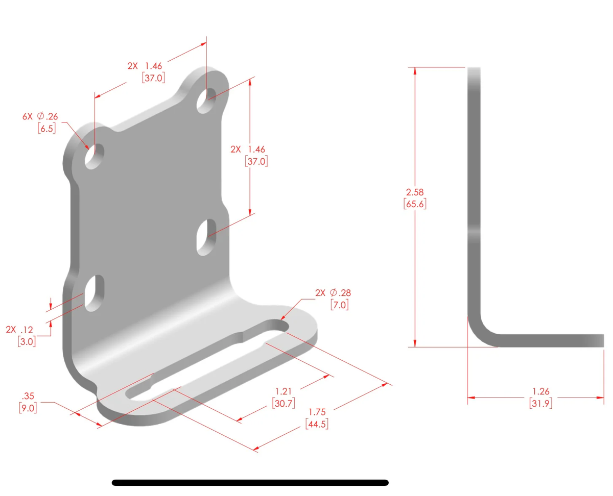 APEX UNIVERSAL BRACKET FOR GAUGE MOUNTS
