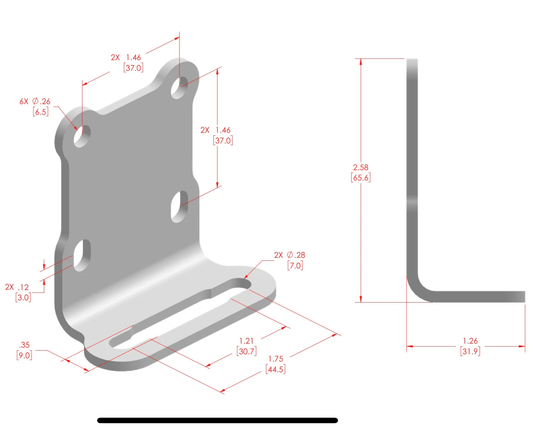 APEX UNIVERSAL BRACKET FOR GAUGE MOUNTS