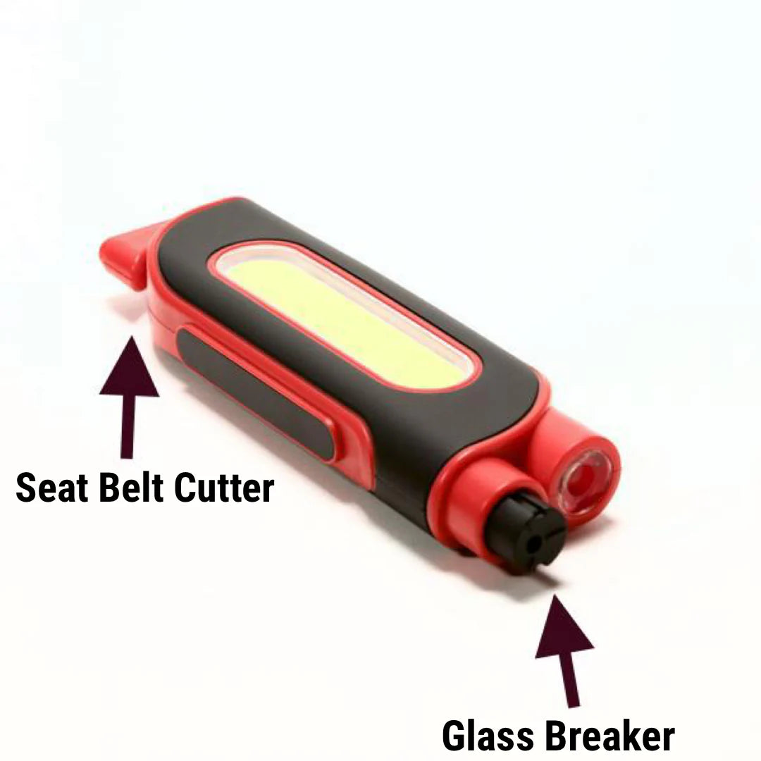 DEFIANCE TOOLS 3 WAY LED LIGHT & EMERGENCY AUTO SAFETY TOOL