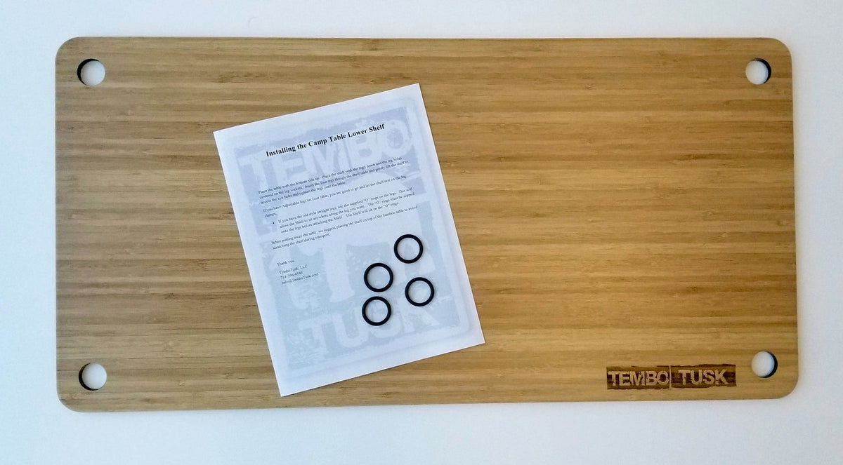 TEMBOTUSK Shelf option for Camp Tables