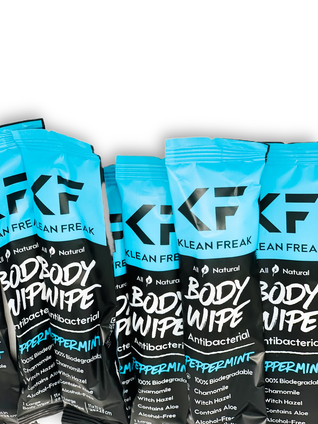 KLEAN FREAK Body Wipe - 12 Pack - Peppermint