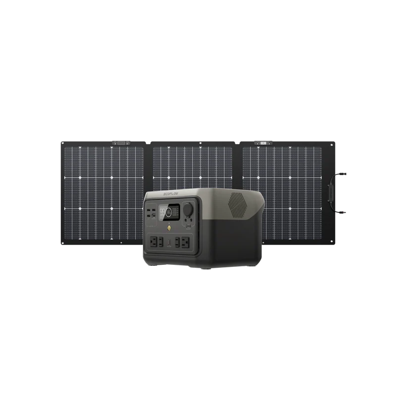 ECOFLOW RIVER 2 Max + 160W Portable Solar Panel