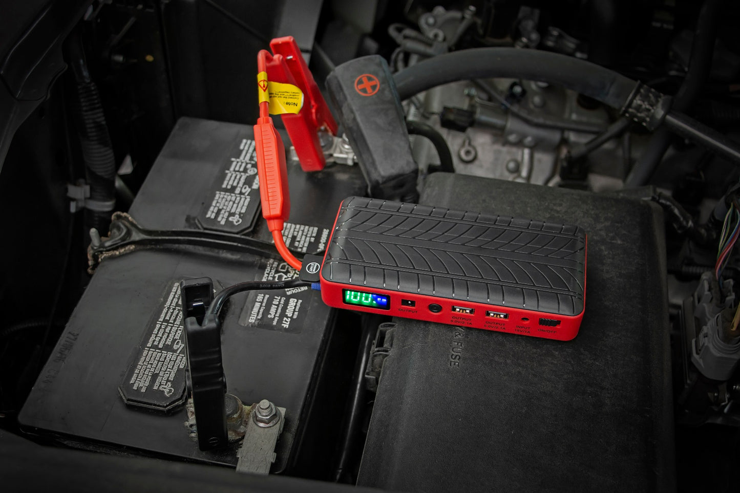 Rough Country Battery Jump Starter and Air Compressor Combo