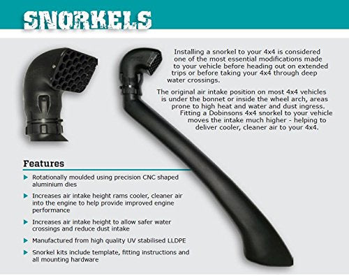 Dobinsons 4x4 Snorkel Kit for Toyota Prado 120 Series and Lexus GX470 Gas and Diesel (SN59-3445)