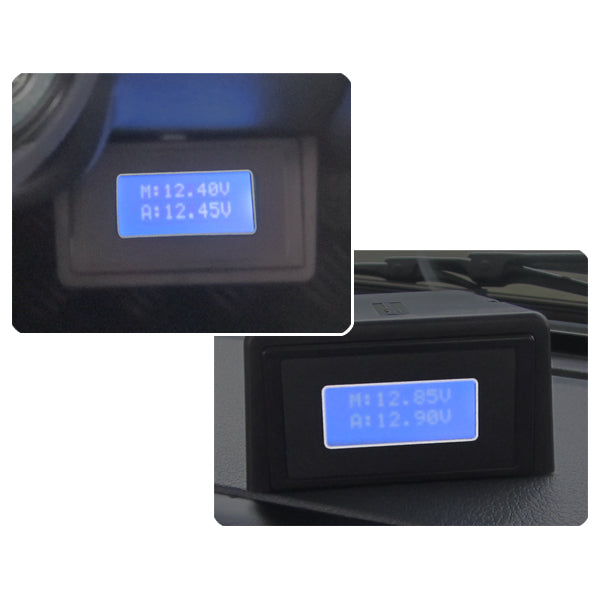 Dobinsons 4x4 Dual Battery Voltage Monitor with LCD Backlit Display