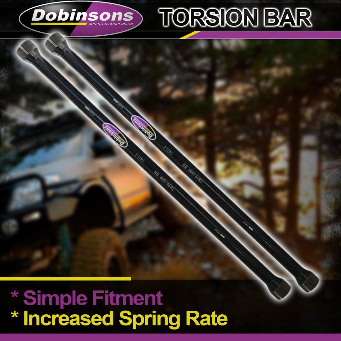 Dobinsons Heavy Duty Torsion Bars (TB43-031)